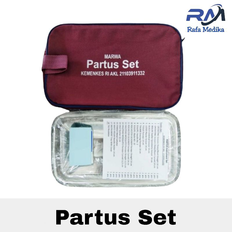 Partus Set General Care Perlengkapan Bidan  Partus Set Marwah
