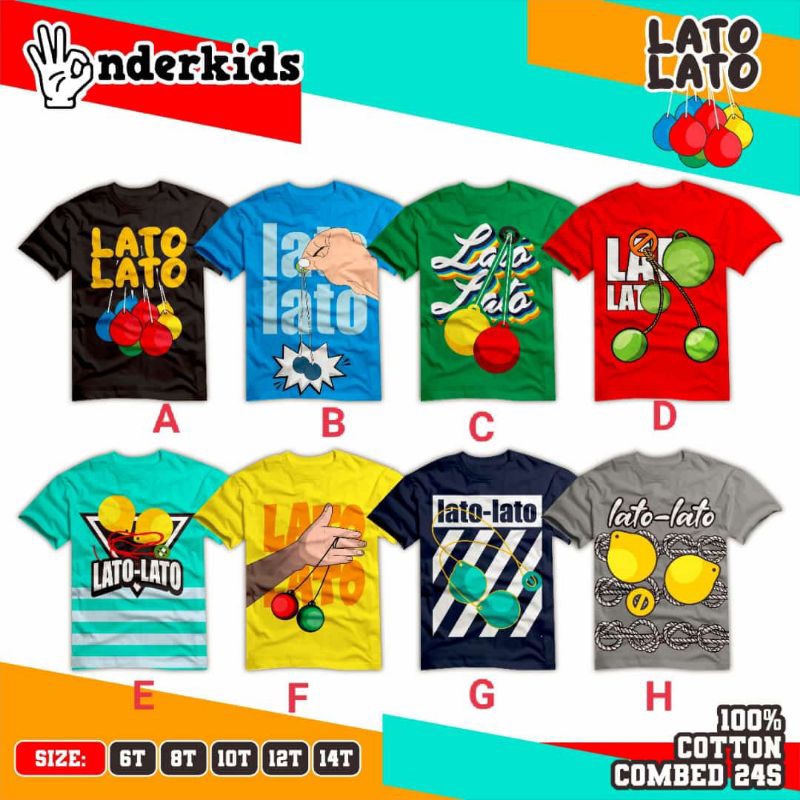 KAOS ANAK LAKI LAKI LATO LATO