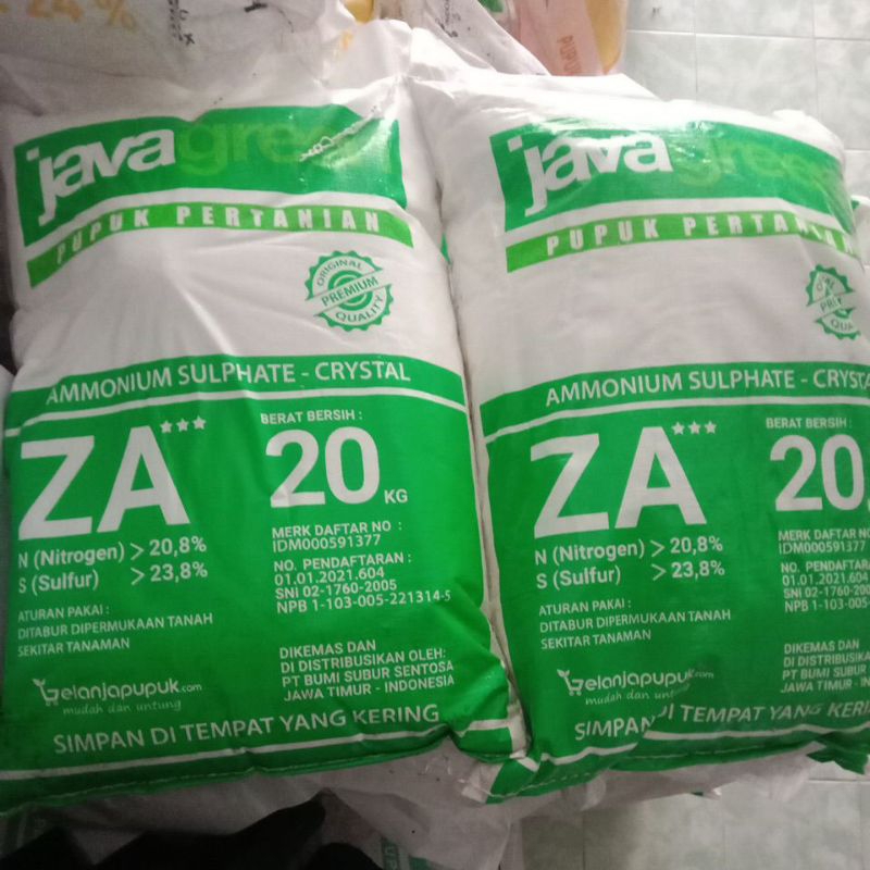 Javagreen/za javagreen/pupuk za kemasan20 kg