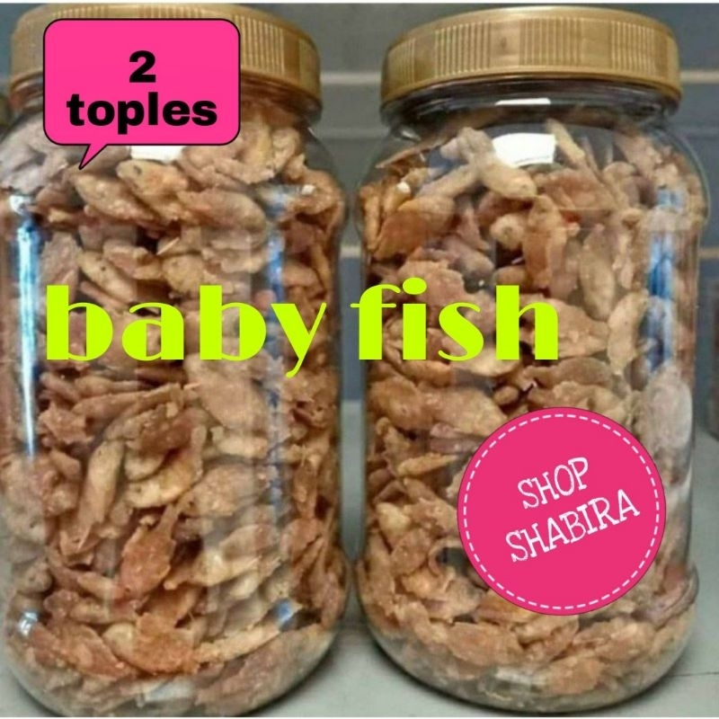 

2 toples baby fish ikan crispy paket hemat bisa cod