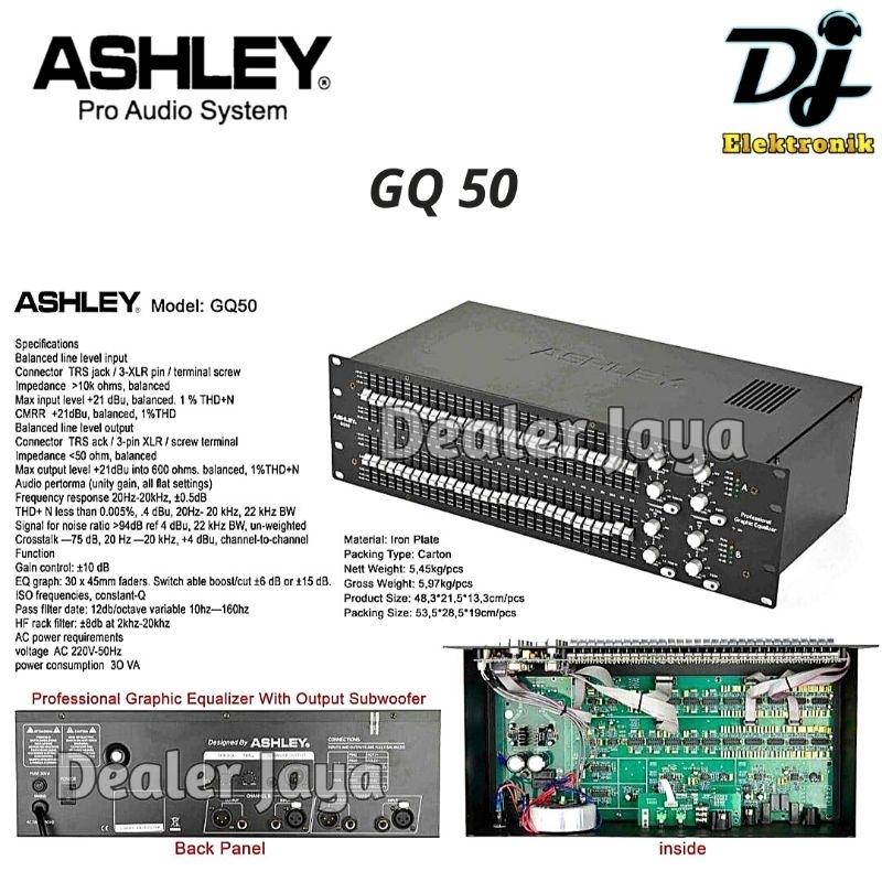 Equalizer / Equaliser Ashley GQ 50 / GQ50