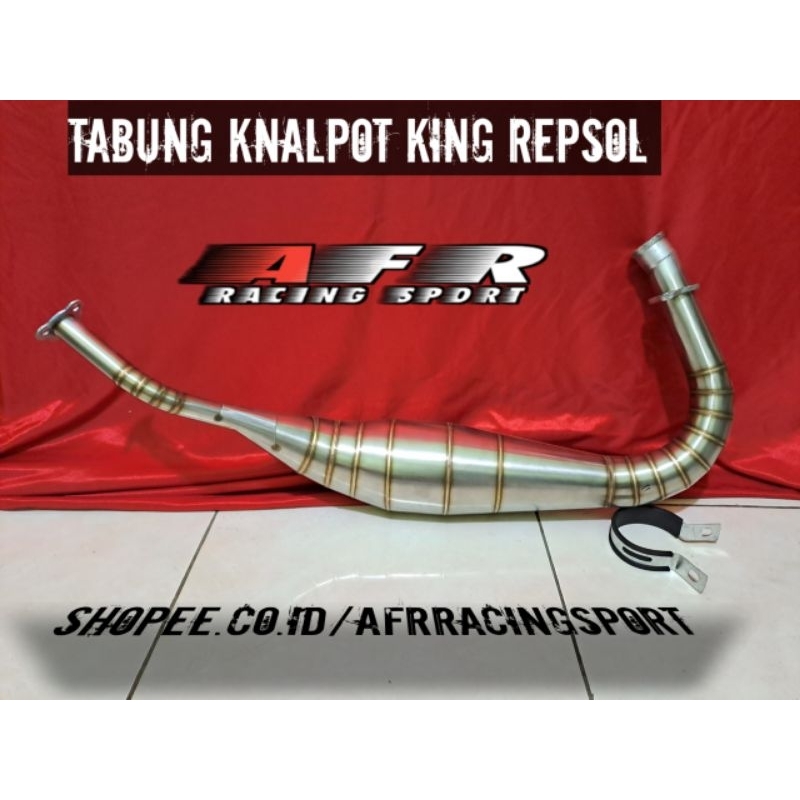 Tabung Perut Gembung Knalpot Rx King Rx Spesial Bahan Stainless Model kolong Repsol