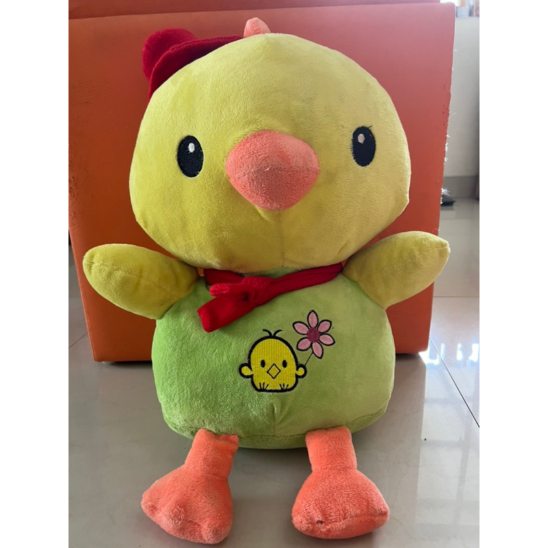 Mainan boneka anak ayam topi ukuran medium brand SNI tanpa tag untuk anak