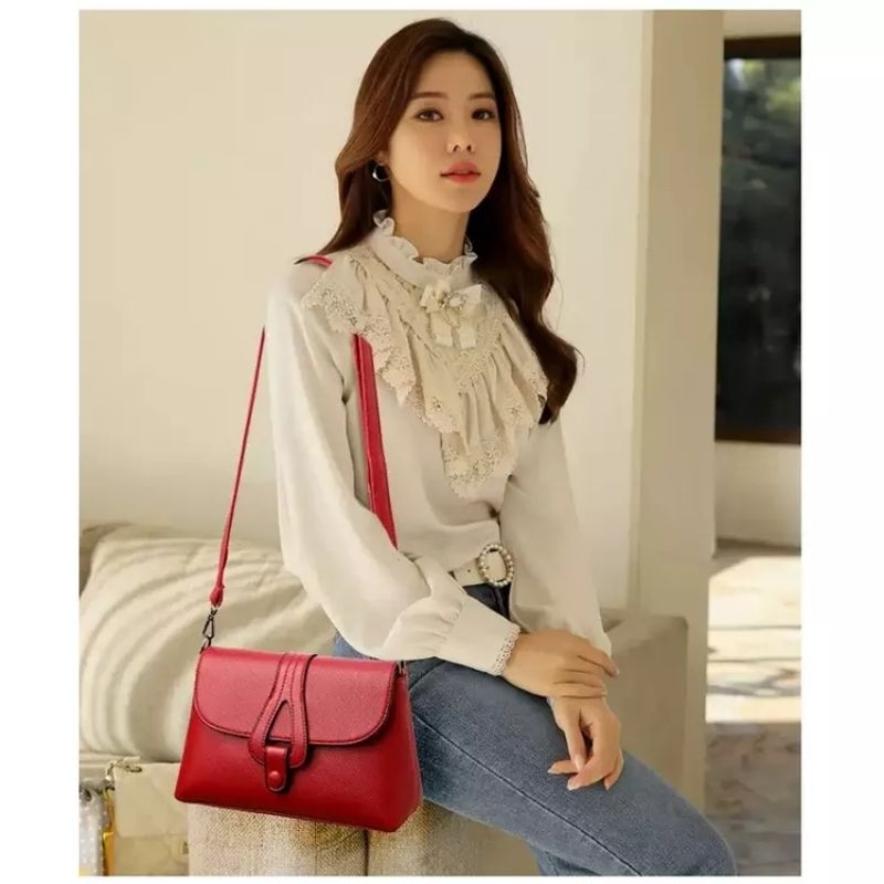 (COD) YF ELVIRA - TAS SELEMPANG WANITA / TAS BAHU / SLING BAG / SHOULDER BAG