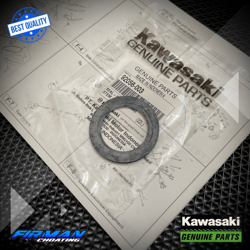 KARET KOMSTIR SEAL STEERING STEM NINJA R SS RRORIGINAL KAWASAKI 92056-003