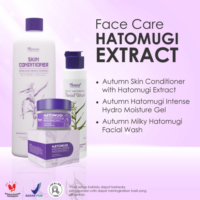 PROMO SEN TERLARIS PAKET 3 FACE CARE HATOMUGI ( MHFW+ASC+AHG )