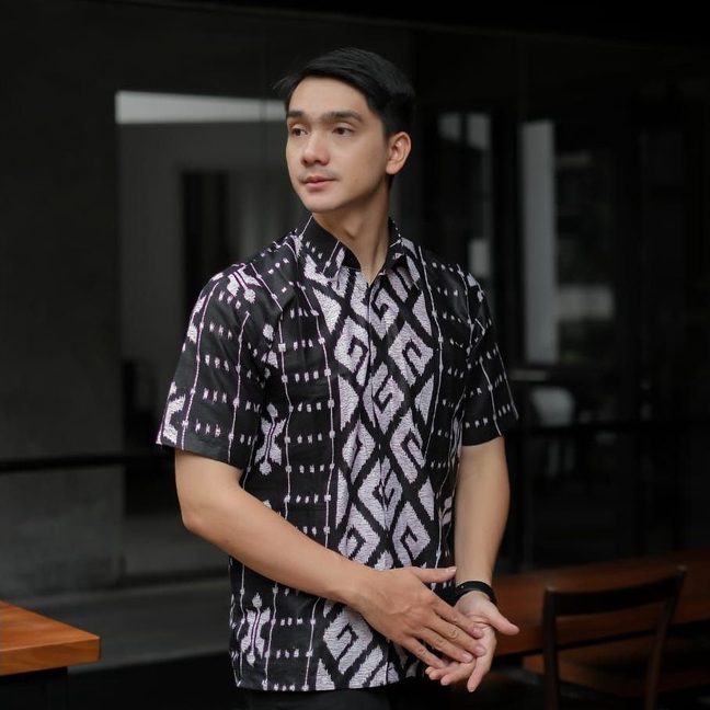 Hem batik songket asli Pekalongan/baju pria lengan pendek/Hem terbaru/klambi Lanang lengen pendek/Ba