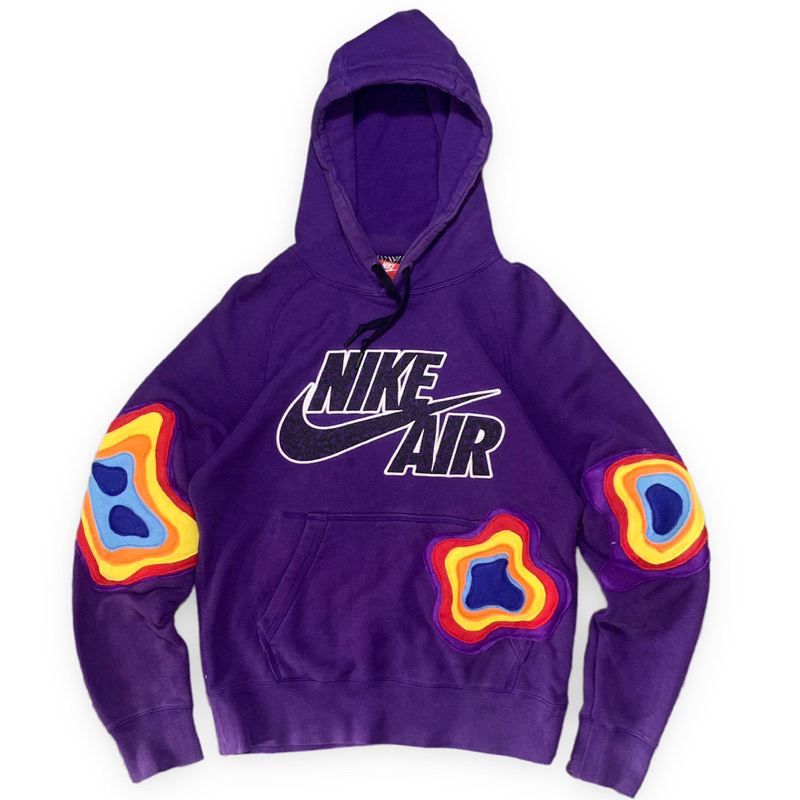 Reworked Nike Air Hoodie Purple Psychedelic