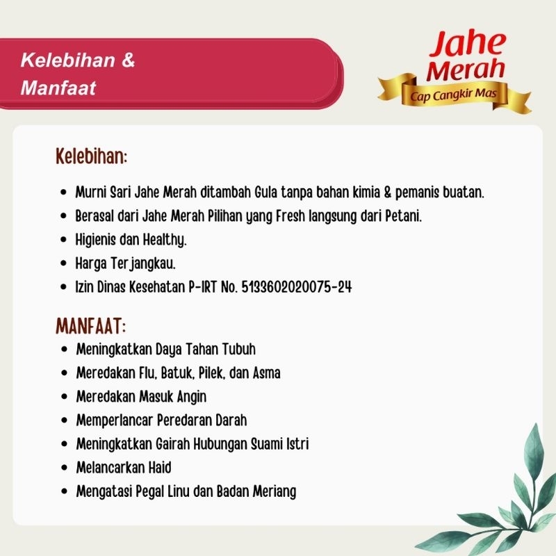 Jahe merah 330gr