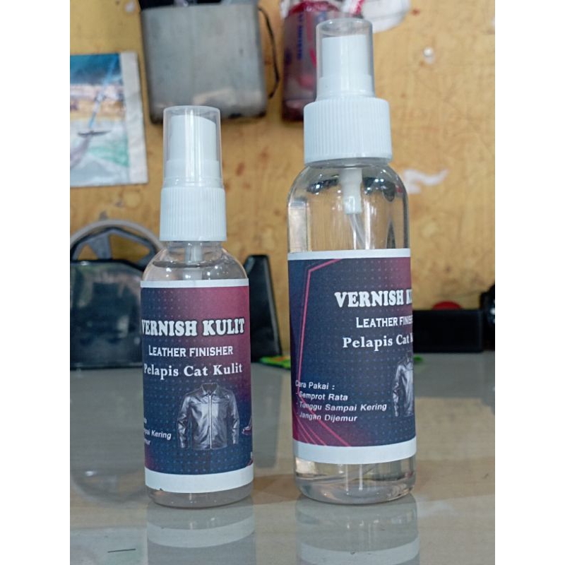 Vernish kulit,penguat cat kulit dan sintetis