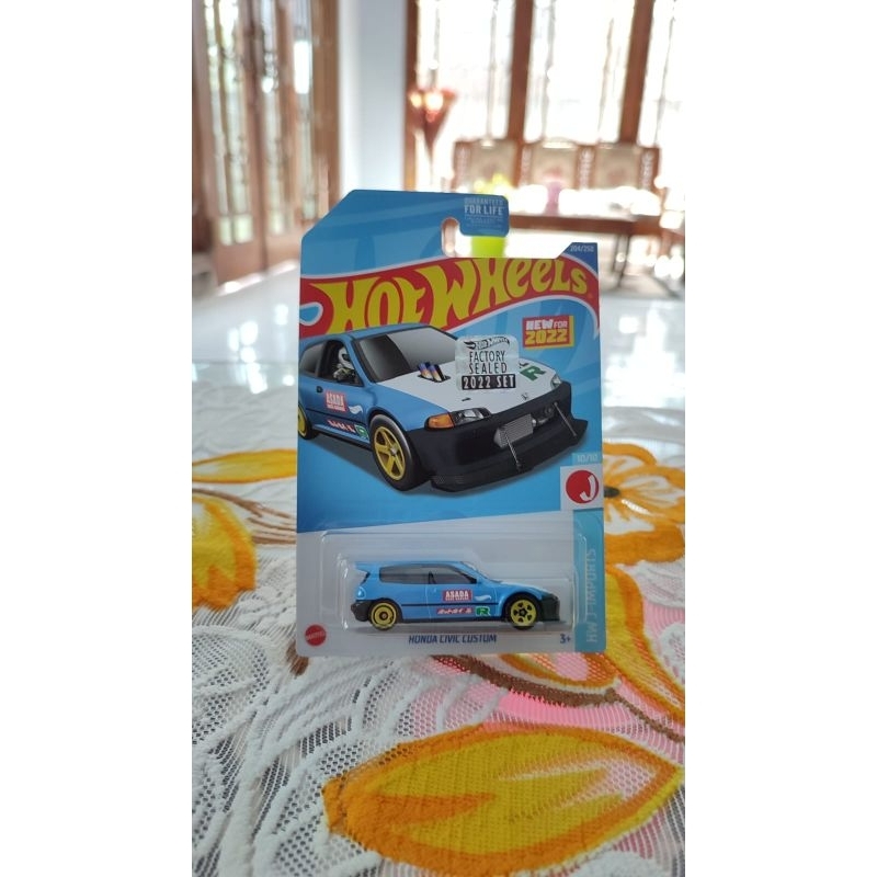 Hot Wheels Honda Civic custom Biru Factory Sealed