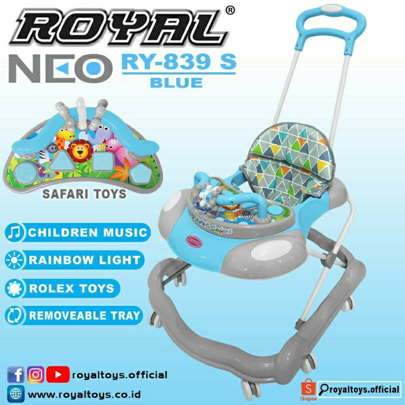 Baby Walker merk ROYAL RY 839 S NEO / 826 S NEO / Baby Walker Bayi RY-839 RY-826