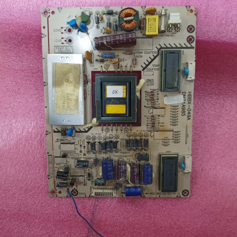 MESIN TV PSU POLYTRON PLM-24T33 POWER SUPPLY-REGULATOR& PSU ORIGINAL