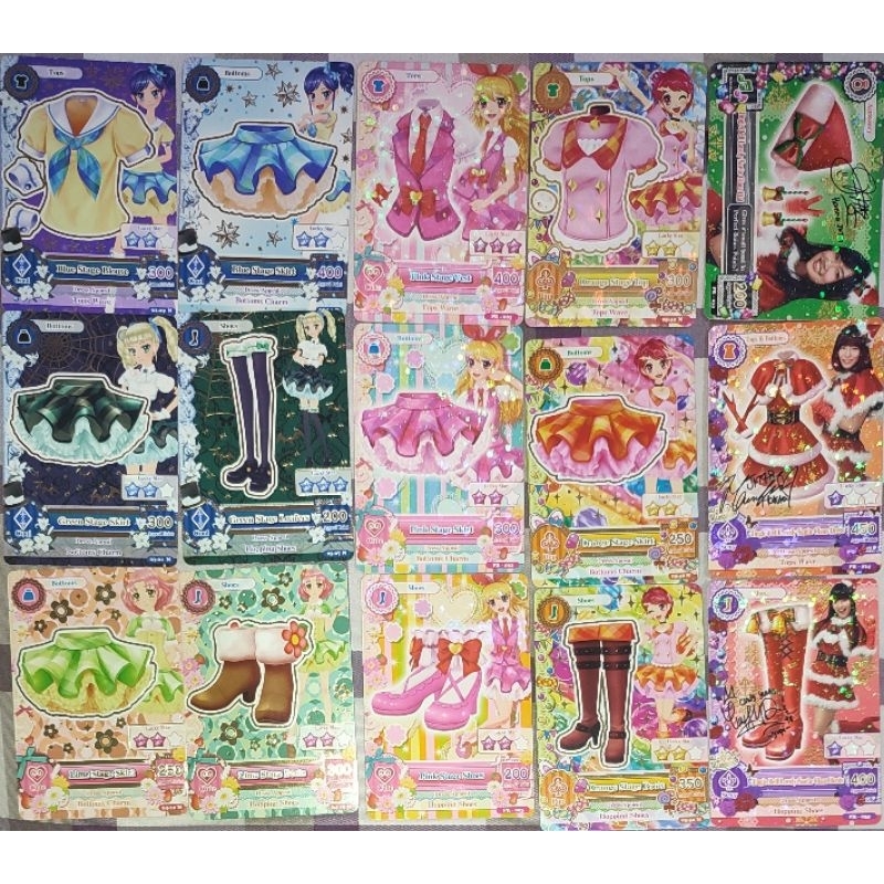 aikatsu stage card & xmas set