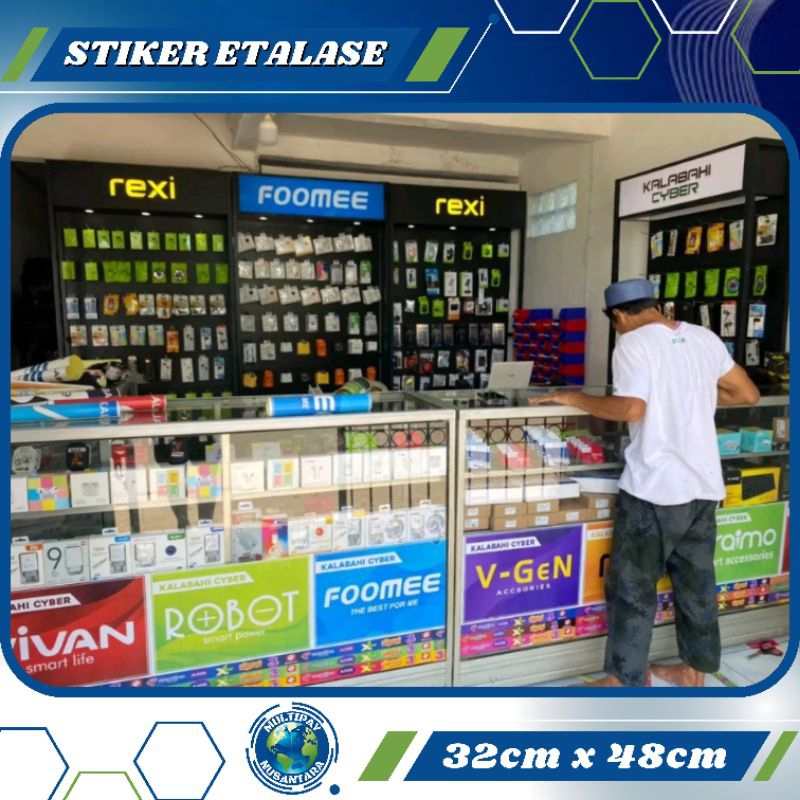

STIKER ETALASE KONTER LOGO FOOMEE ROBOT VIVAN DLL