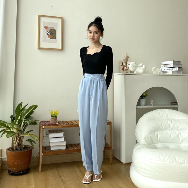 Harmony Pants - Celana Panjang Wanita Korea - Casual / Formal Pants