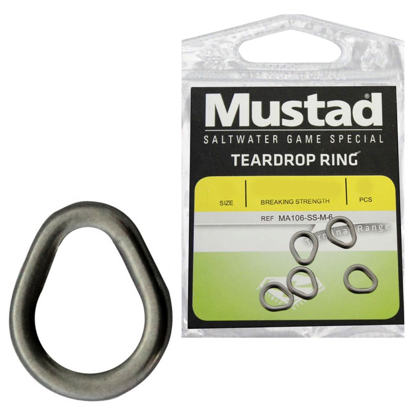 Mustad Teadrop Ring Solid Ring Jigging Assist Hook Saltwater