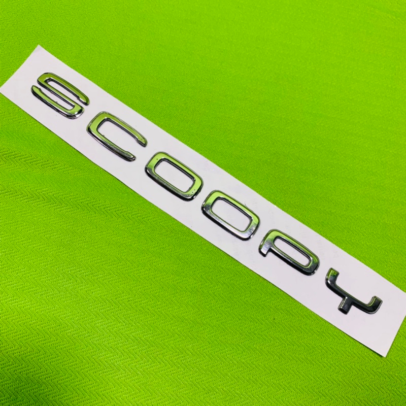 1pcs emblem logo stiker body 3D chrome new SCOOPY FI ESP 2021 k2f