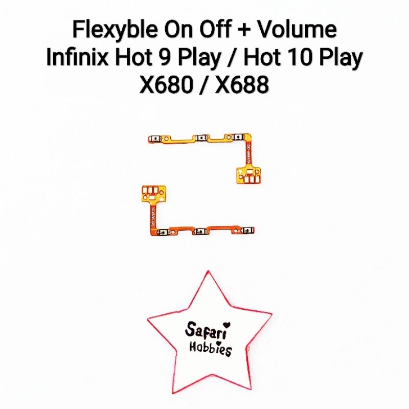 Fleksibel On/Off Volume Infinix Hot 9 Play / X680 / Hot 10 Play / X688