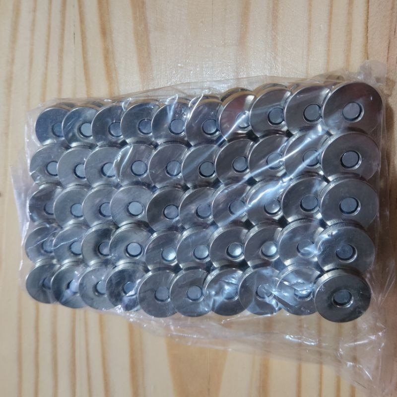 KANCING MAGNET TAS / DOMPET UK.18 MM NIKEL