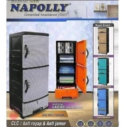 lemari plastik Napoly sakura