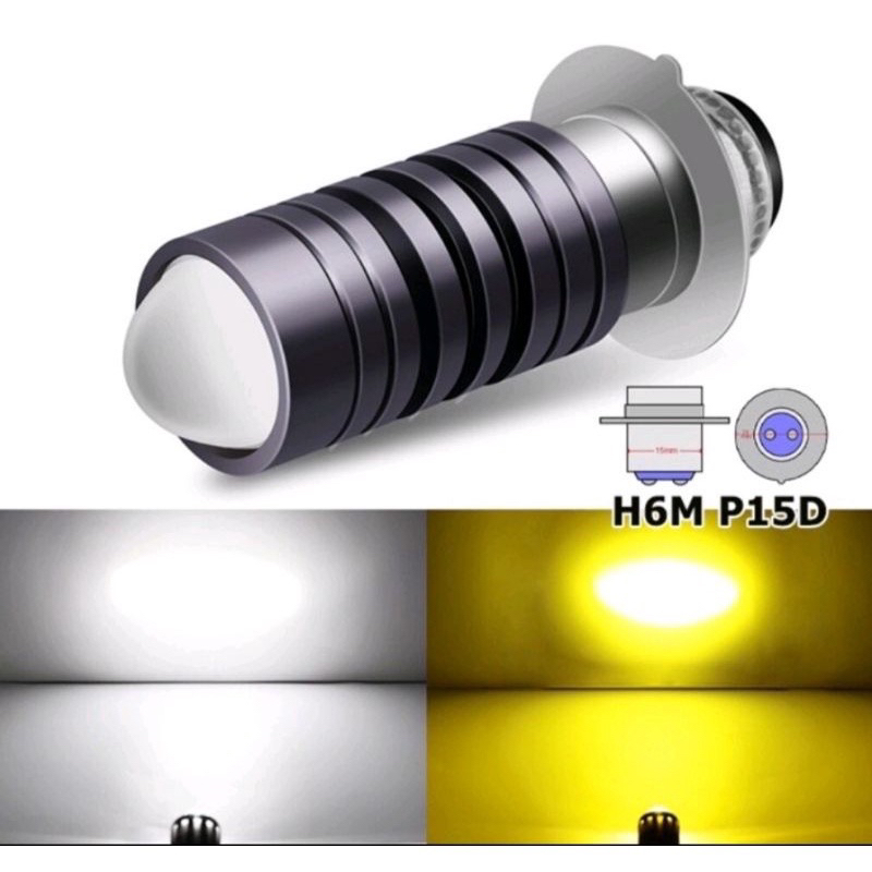 PROMO TERMURAH LAMPU LED H6 LASER HI LO LAMPU UTAMA MOTOR LED LASER H6 BERKUALITAS DAN SUPER TERANG H6 LASER 2 COLOUR