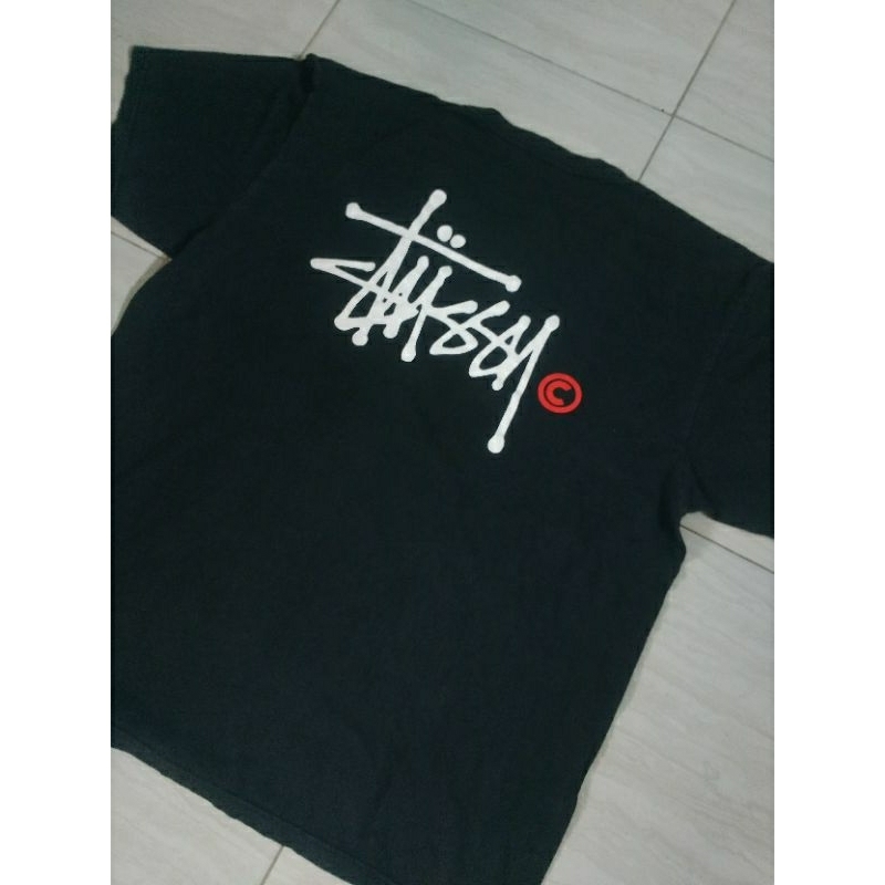 Pakaian Tshirt Stussy Built Up Second Original