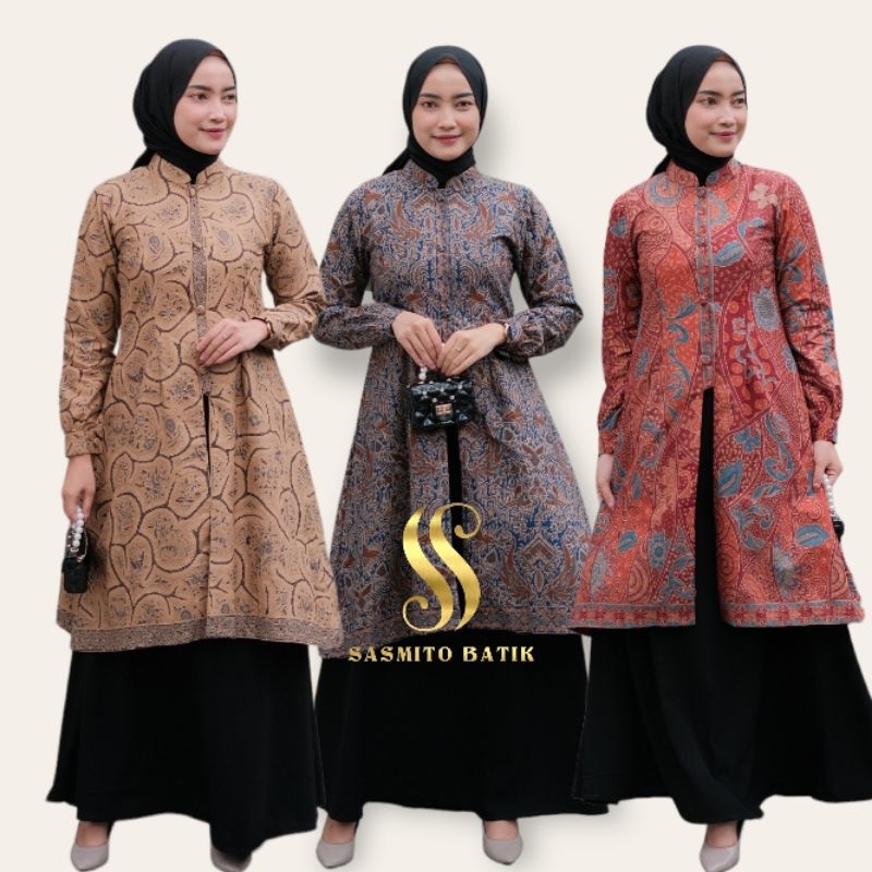 ADEBA - SETELAN BATIK PNS TUNIK GURU