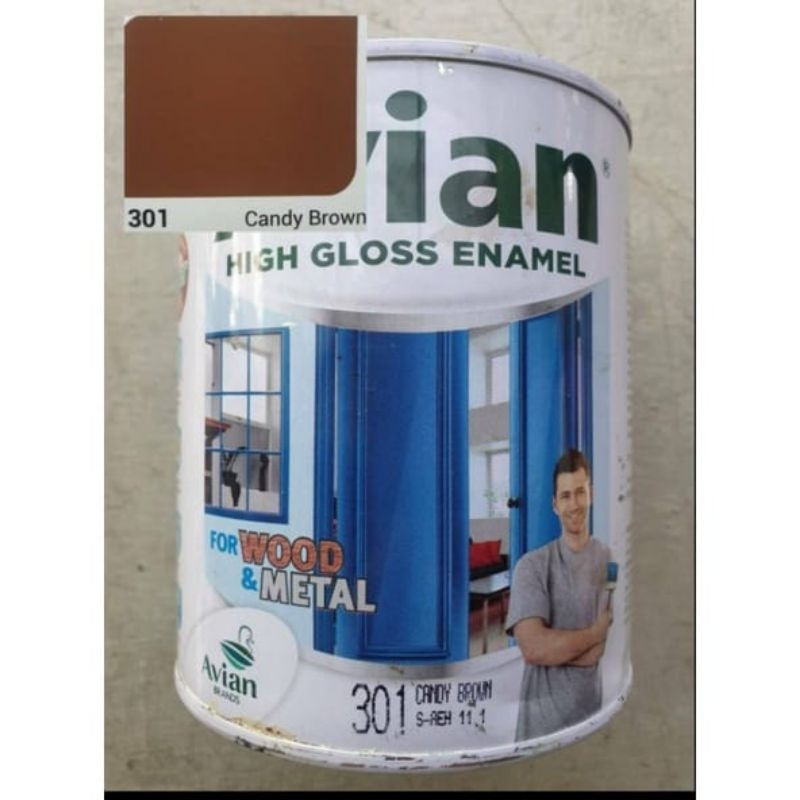 ✨Cat kayu dan besi Avian warna candy brown