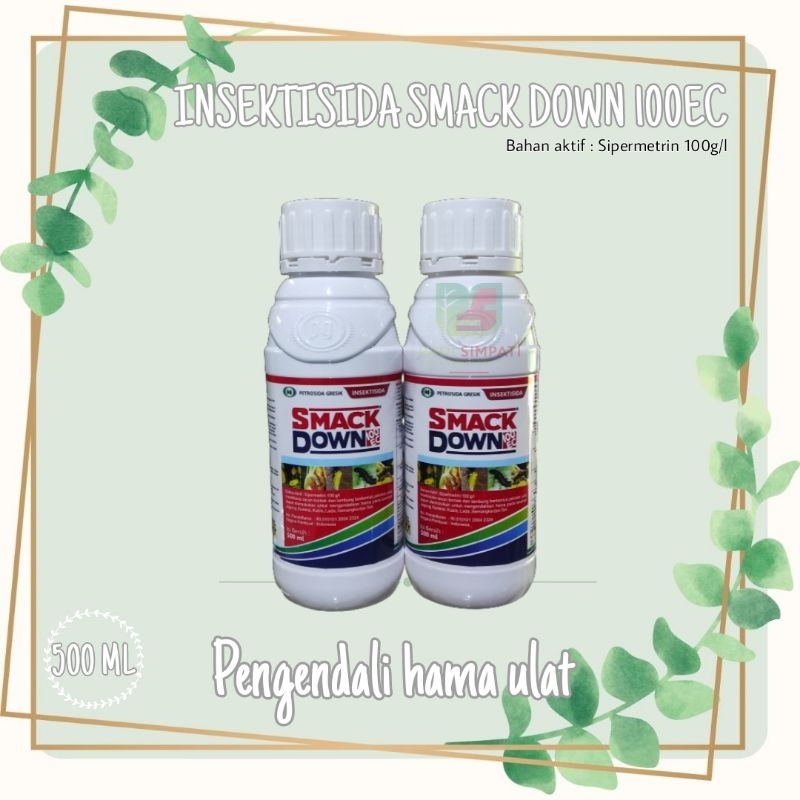 Insektisida smack down pembasmi Ulat Sipermetrin SmackDown 100 EC - 500 ML