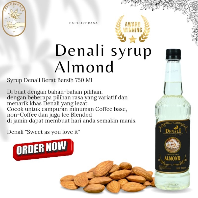 

Denali syrup rasa Almond 750ml