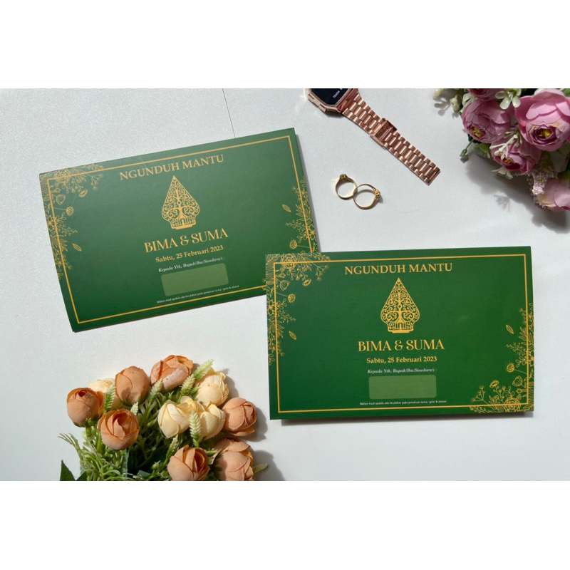 

Undangan BC TIK 150gsm Semi Amplop
