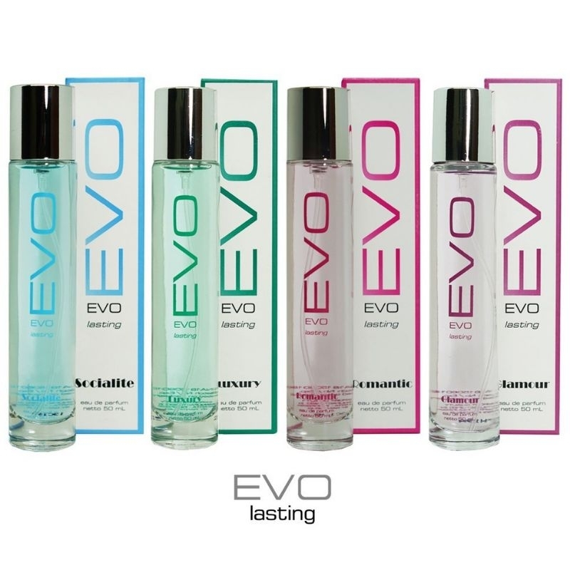 EVO || EVO PARFUM  PRIA &amp; WANITA 50ML || EVO PARFUM LASTING  EAU DE || PARFUM EVO ROMANTIC || EVO PARFUM LUXURY- DESIRE -  SOCIALITE -GLAMOUR - ROMANTIC