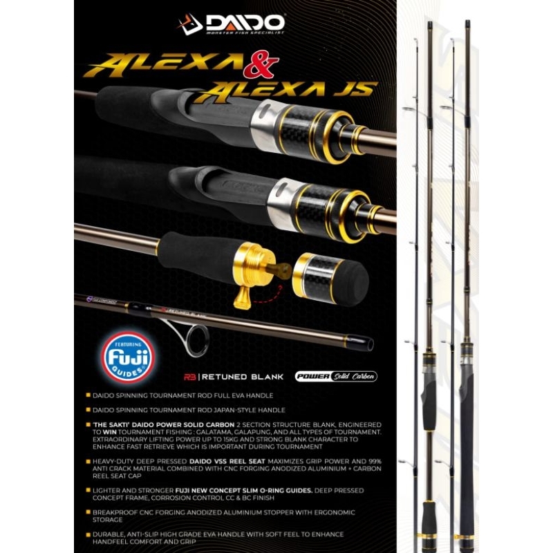 Joran Daido Alexa Full Eva/Full Busa 165 & 180 (Ring Fuji+Retuned Carbon) BUKAN ATHENA