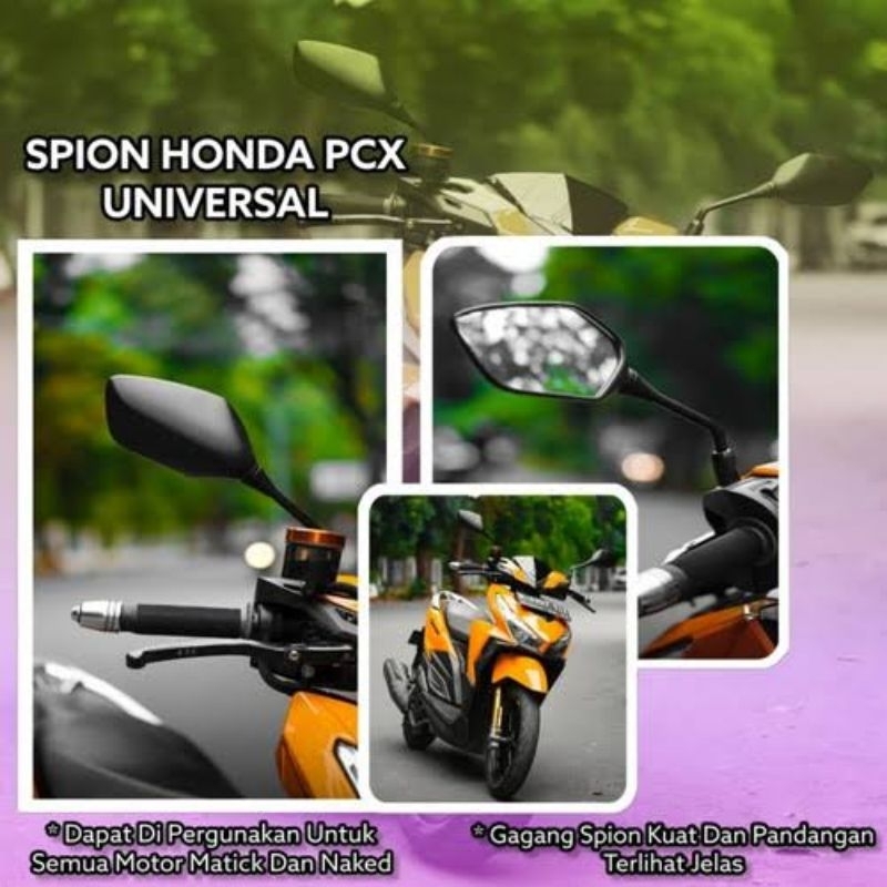 SPION PCX STANDAR ISI SEPASANG BISA DIPAKAI KE SEMUA MOTOR HONDA