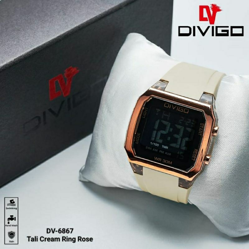 Original Jam Tangan Divigo 6867 Tahan Air Terlaris Free Box