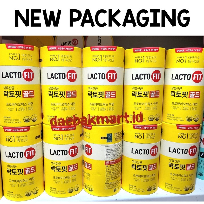 LACTO-FIT Probiotic Gold New 5x Formula 2g x 50stick / KOREA VIT New Packaging