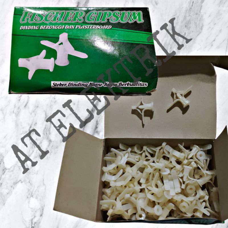 ( 1pck = 100pcs Fischer Sekrup Gipsum / Steker Kupu Kupu )