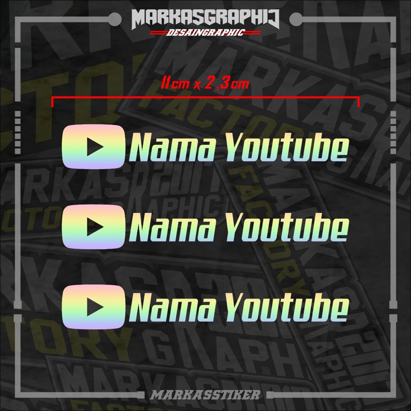 

STIKER CUSTOM YOUTUBE CHANNEL (HOLOGRAM)