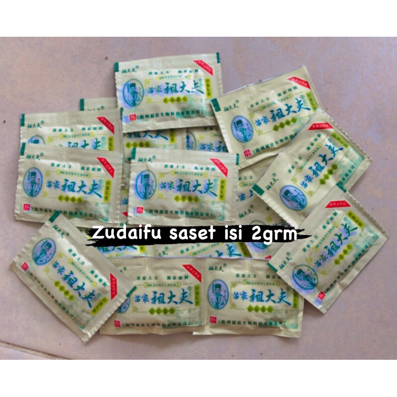 Salep zudaifu saset isi 2grm murah 100% asli full bahasa mandarin