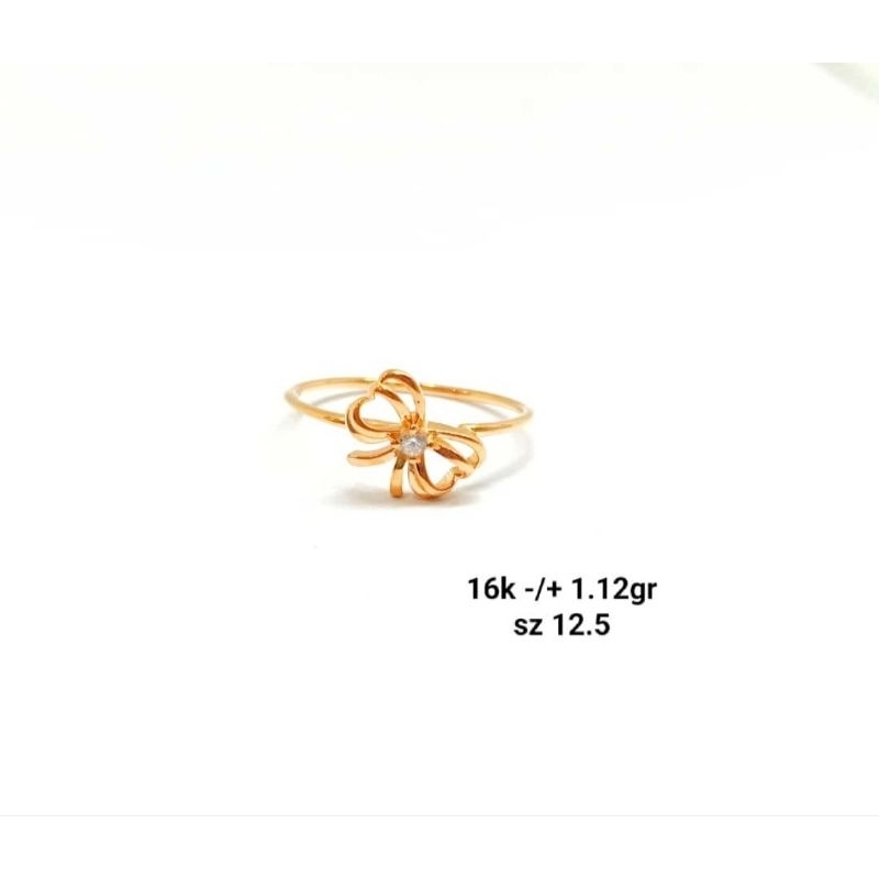 Cincin emas 70 kerangka pita