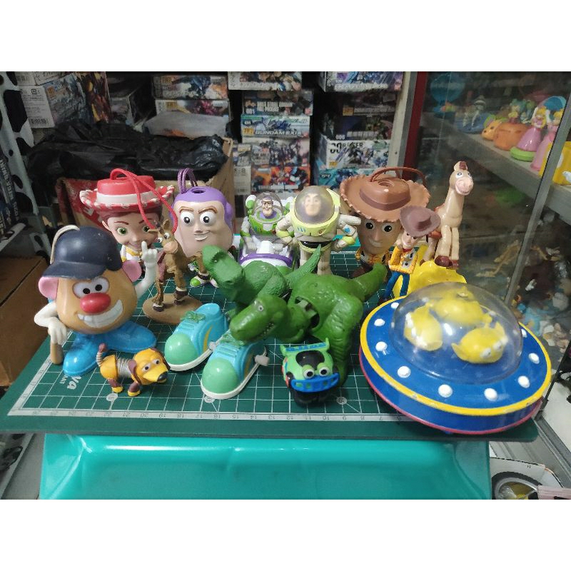 Figure Mainan Toy Story Woody / Buzz / Rexy / Bullseye / Mr Potato Happy Meal McD
