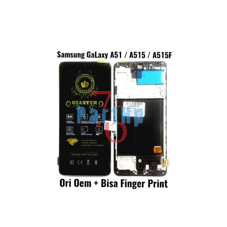 Lcd Touchscreen Fullset Plus Frame Ori oem Samsung Galaxy A51 A515 - Hitam