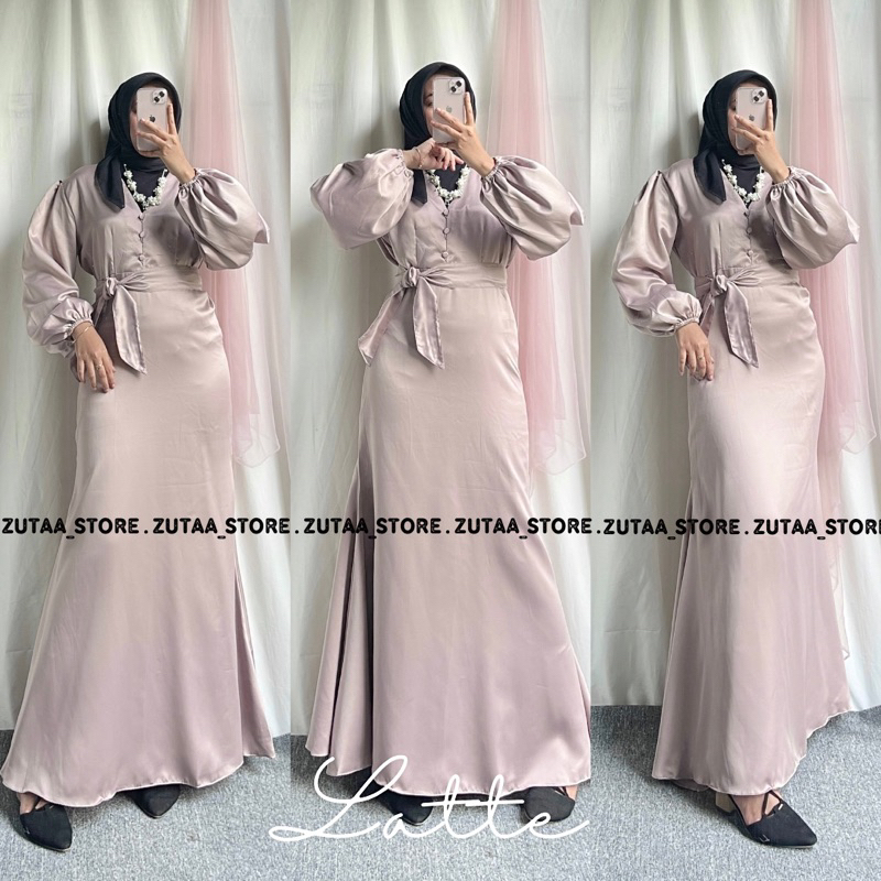 LUMINOUS DRESS LEBARAN TERBARU // DRESS SATIN VELVET ADEM