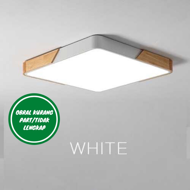 [OBRAL RIJEK] Lampu Plafon LED Ceiling 24W 30x5 cm Dimmable 3 In 1 Color - QSX-23