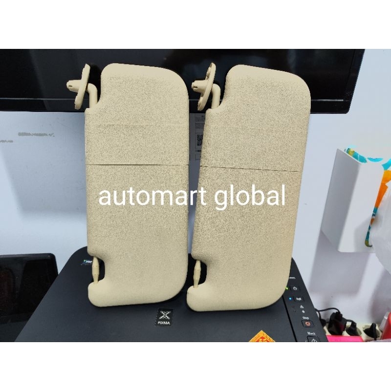 sun visor kiri Honda jazz brio mobilio yaris vios warna cream