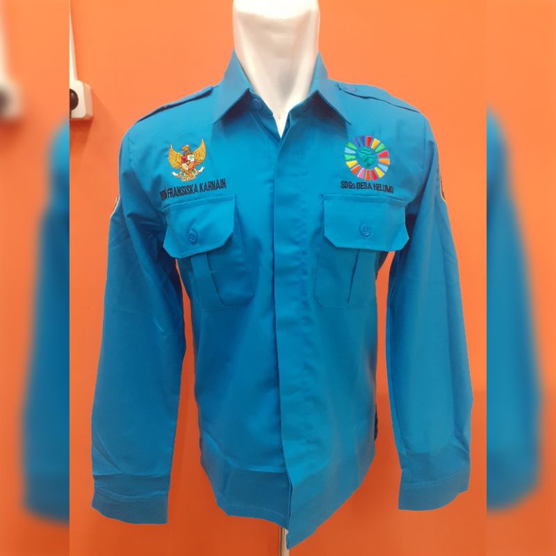 Kemeja kerja Tactical PDL PDH berbahan Drill Unione