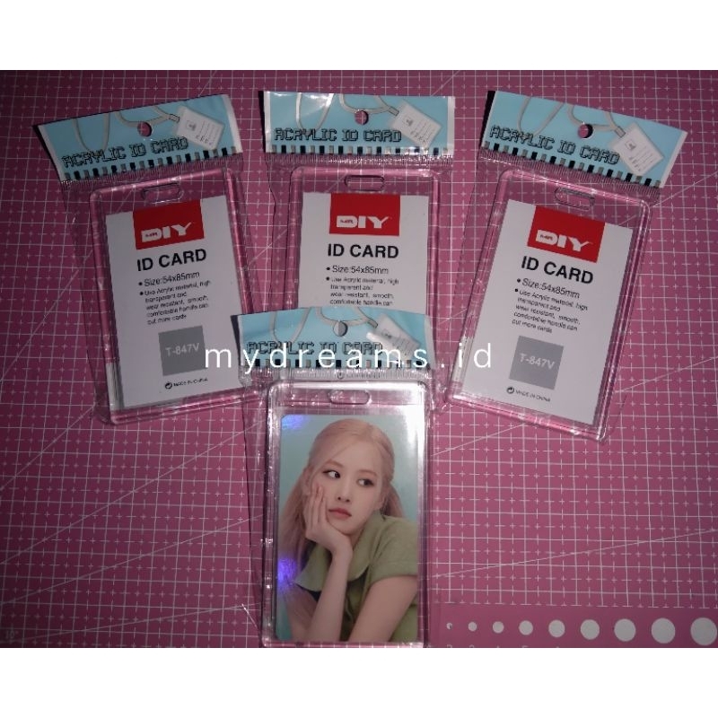 MR DIY ID CARD/CARD HOLDER PHOTOCARD ACRYLIC