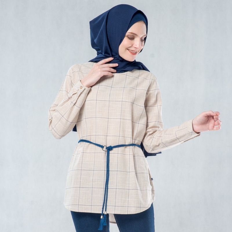 C2 FLAMOUSH EGULES KHAKI BLOUSE❤️