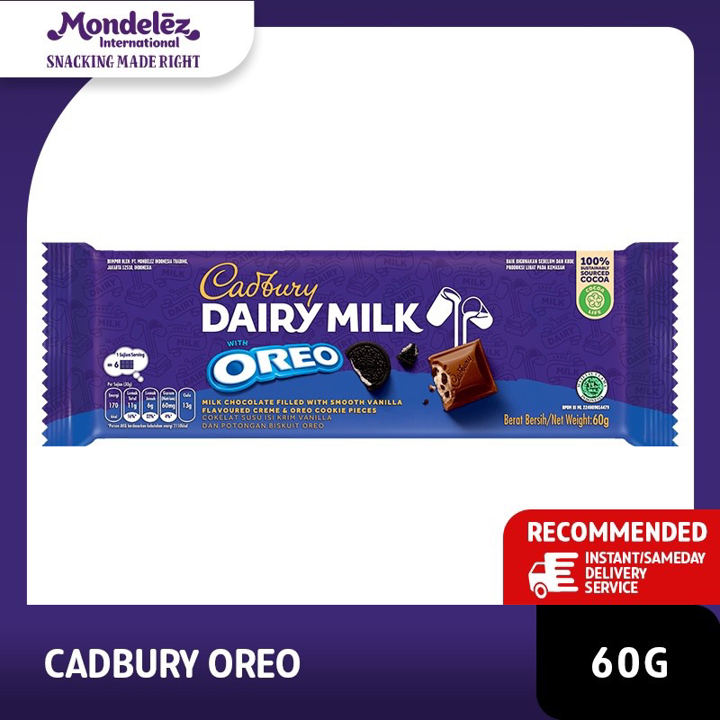 

Cadbury Chocolate Oreo 60gr